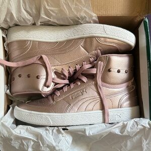 Puma Metallic Rose High-Top Sneakers